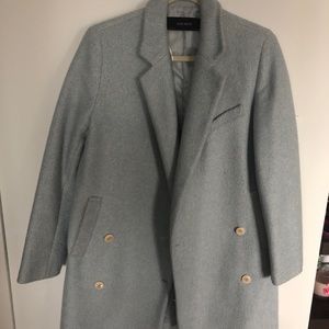 Zara baby blue coat - small.